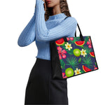 Aloha Tropical Watermelon Pattern Print Canvas Tote Bag