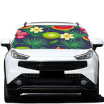 Aloha Tropical Watermelon Pattern Print Car Windshield Snow Cover