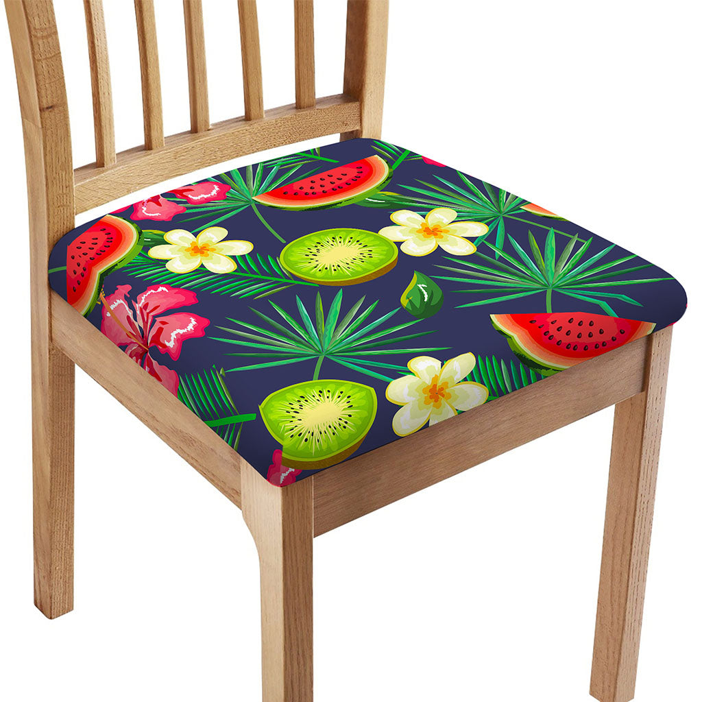 Aloha Tropical Watermelon Pattern Print Chair Cushion Cover