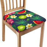 Aloha Tropical Watermelon Pattern Print Chair Cushion Cover