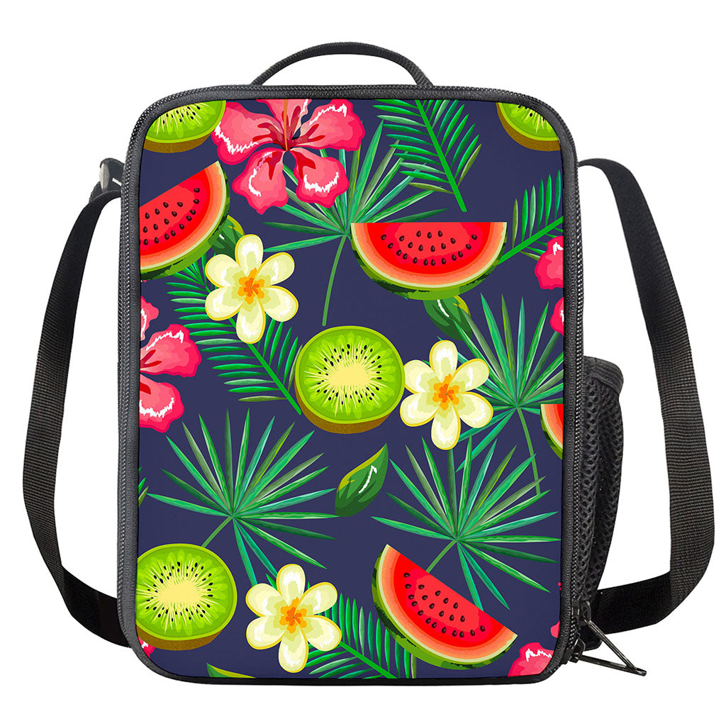 Aloha Tropical Watermelon Pattern Print Crossbody Lunch Bag