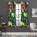 Aloha Tropical Watermelon Pattern Print Grommet Curtain Panels