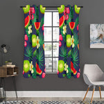 Aloha Tropical Watermelon Pattern Print Curtain