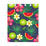 Aloha Tropical Watermelon Pattern Print Curtain