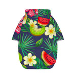 Aloha Tropical Watermelon Pattern Print Dog Zip Up Hoodie
