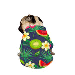 Aloha Tropical Watermelon Pattern Print Dog Zip Up Jacket