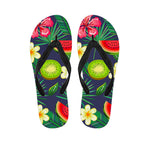 Aloha Tropical Watermelon Pattern Print Flip Flops