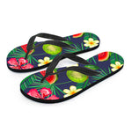 Aloha Tropical Watermelon Pattern Print Flip Flops