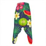 Aloha Tropical Watermelon Pattern Print Hammer Pants