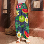 Aloha Tropical Watermelon Pattern Print Harem Pants