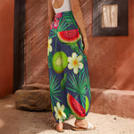 Aloha Tropical Watermelon Pattern Print Harem Pants