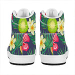 Aloha Tropical Watermelon Pattern Print High Top Leather Sneakers