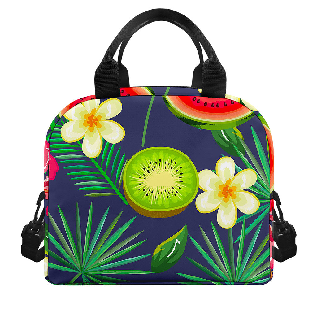 Aloha Tropical Watermelon Pattern Print Insulated Lunch Bag