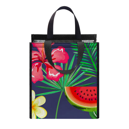 Aloha Tropical Watermelon Pattern Print Insulated Lunch Tote