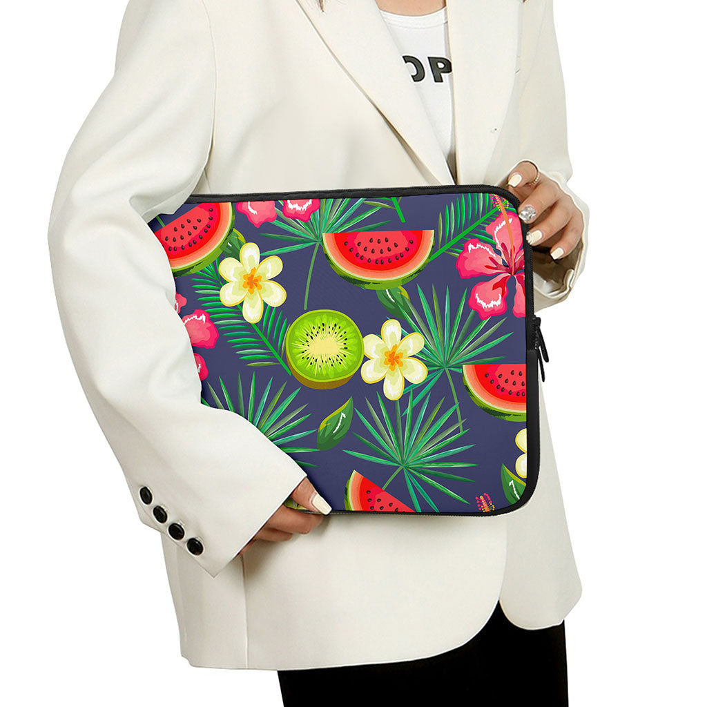 Aloha Tropical Watermelon Pattern Print Laptop Sleeve