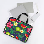 Aloha Tropical Watermelon Pattern Print Laptop Sleeve With Handle