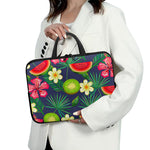 Aloha Tropical Watermelon Pattern Print Laptop Sleeve With Handle