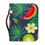 Aloha Tropical Watermelon Pattern Print Leather Bible Cover