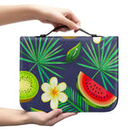 Aloha Tropical Watermelon Pattern Print Leather Bible Cover