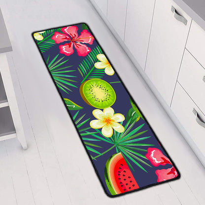 Aloha Tropical Watermelon Pattern Print Long Kitchen Mat