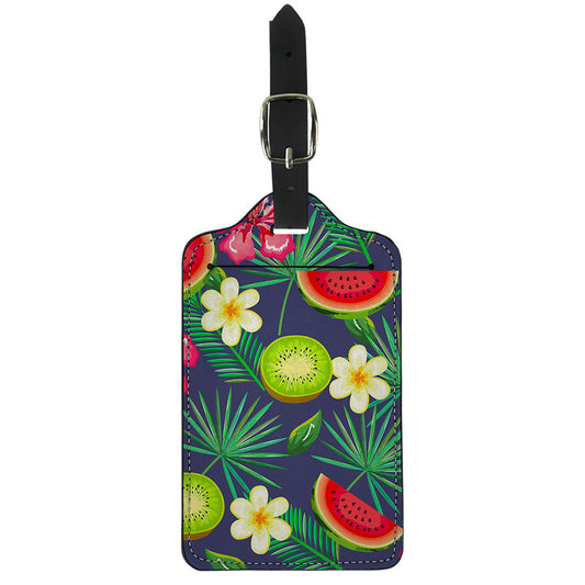 Aloha Tropical Watermelon Pattern Print Luggage Tag