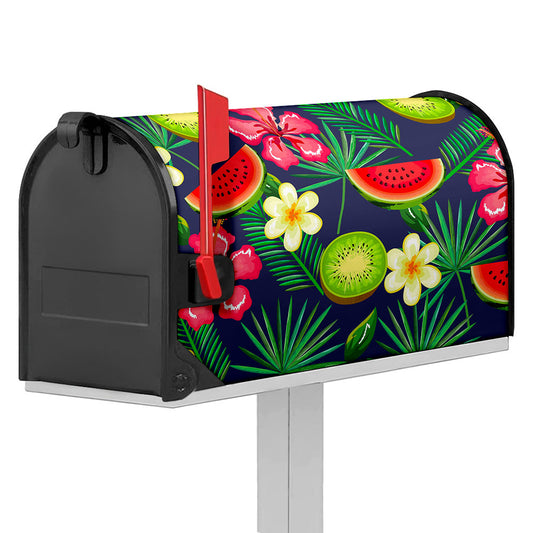 Aloha Tropical Watermelon Pattern Print Mailbox Cover