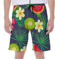 Aloha Tropical Watermelon Pattern Print Men's Beach Shorts