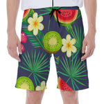 Aloha Tropical Watermelon Pattern Print Men's Beach Shorts
