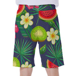 Aloha Tropical Watermelon Pattern Print Men's Beach Shorts