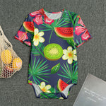 Aloha Tropical Watermelon Pattern Print Men's Bodysuit
