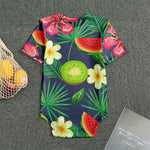 Aloha Tropical Watermelon Pattern Print Men's Bodysuit