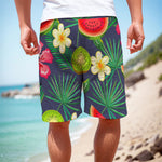 Aloha Tropical Watermelon Pattern Print Men's Cargo Shorts