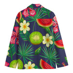 Aloha Tropical Watermelon Pattern Print Men's Cotton Blazer