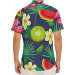 Aloha Tropical Watermelon Pattern Print Men's Deep V-Neck Shirt