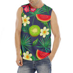 Aloha Tropical Watermelon Pattern Print Men's Fitness Tank Top