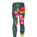 Aloha Tropical Watermelon Pattern Print Men's leggings