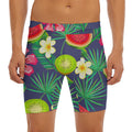 Aloha Tropical Watermelon Pattern Print Men's Long Boxer Briefs