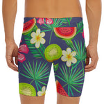 Aloha Tropical Watermelon Pattern Print Men's Long Boxer Briefs