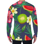 Aloha Tropical Watermelon Pattern Print Men's Long Sleeve T-Shirt