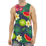 Aloha Tropical Watermelon Pattern Print Men's Muscle Tank Top