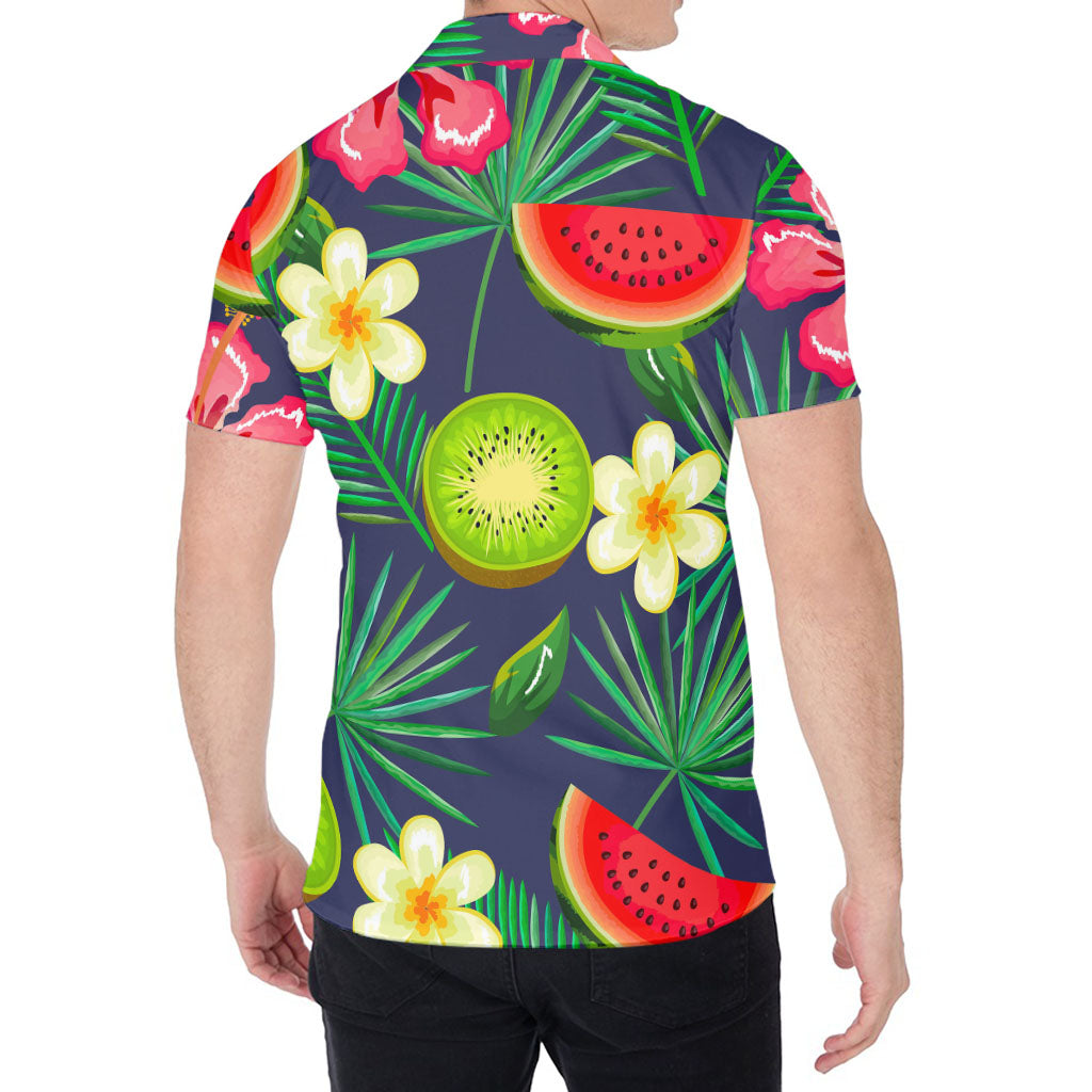 Aloha Tropical Watermelon Pattern Print Men's Shirt