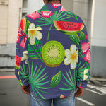 Aloha Tropical Watermelon Pattern Print Men's Shirt Jacket