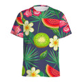 Aloha Tropical Watermelon Pattern Print Men's Athletic T-Shirt