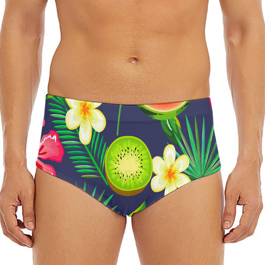 Aloha Tropical Watermelon Pattern Print Men's Triangle Swim Briefs
