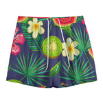 Aloha Tropical Watermelon Pattern Print Mesh Shorts