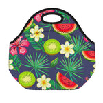 Aloha Tropical Watermelon Pattern Print Neoprene Lunch Bag