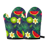 Aloha Tropical Watermelon Pattern Print Oven Mitts