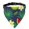 Aloha Tropical Watermelon Pattern Print Over The Collar Dog Bandana