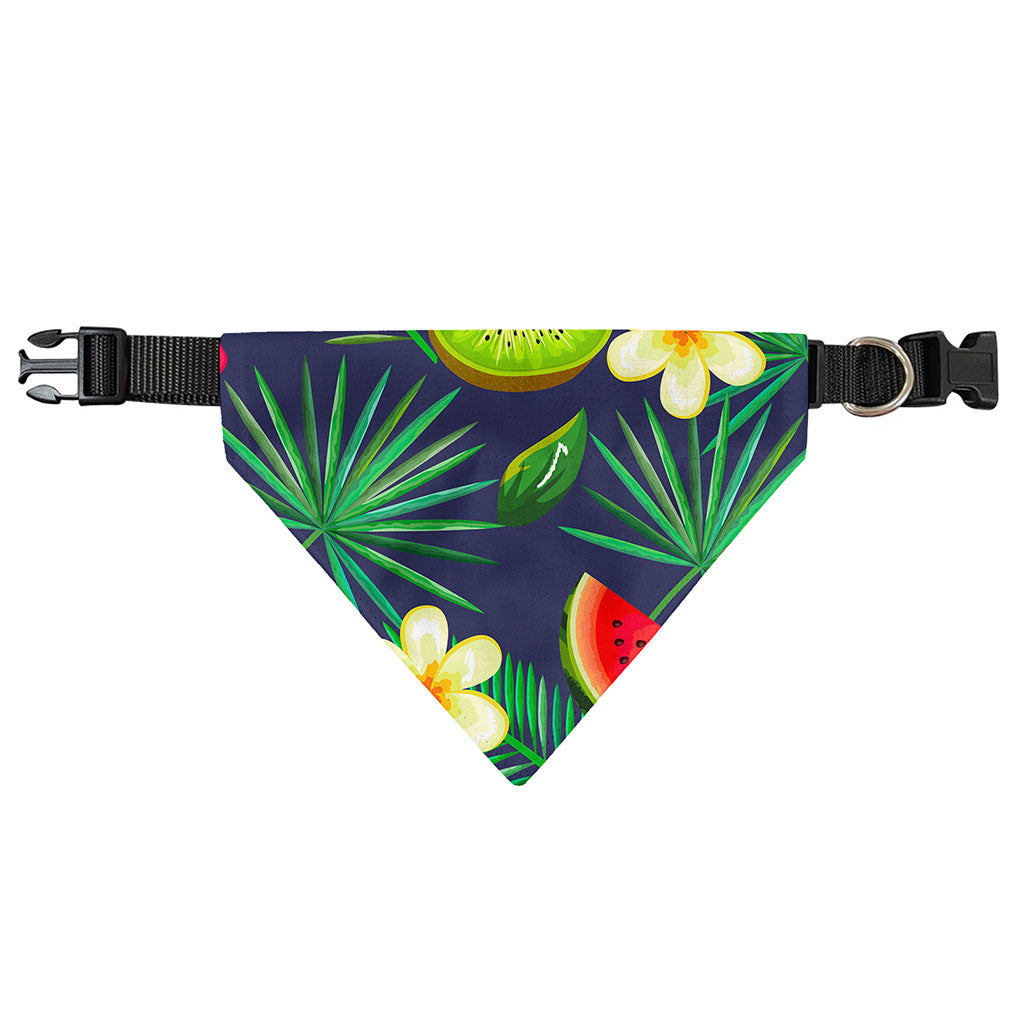 Aloha Tropical Watermelon Pattern Print Over The Collar Dog Bandana