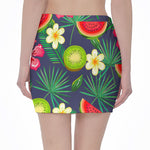 Aloha Tropical Watermelon Pattern Print Pencil Mini Skirt